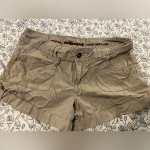 Dollhouse Tan Low Rise Short Shorts Y2K